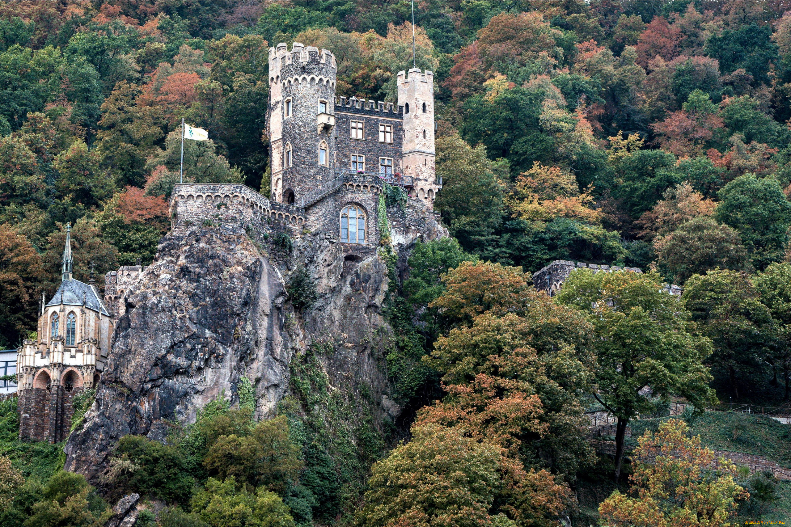 rheinstein castle, ,  , rheinstein, castle